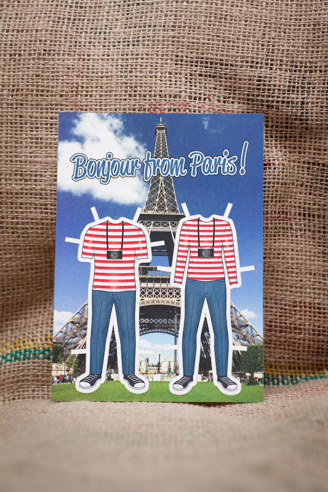 paris vacation postcard