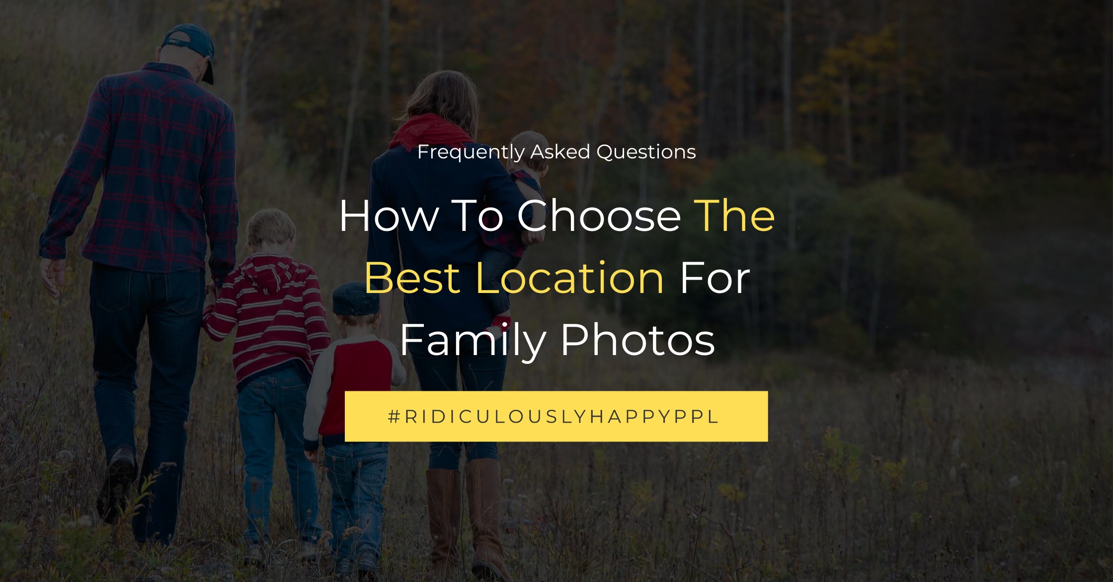 how to choose locations for family photos