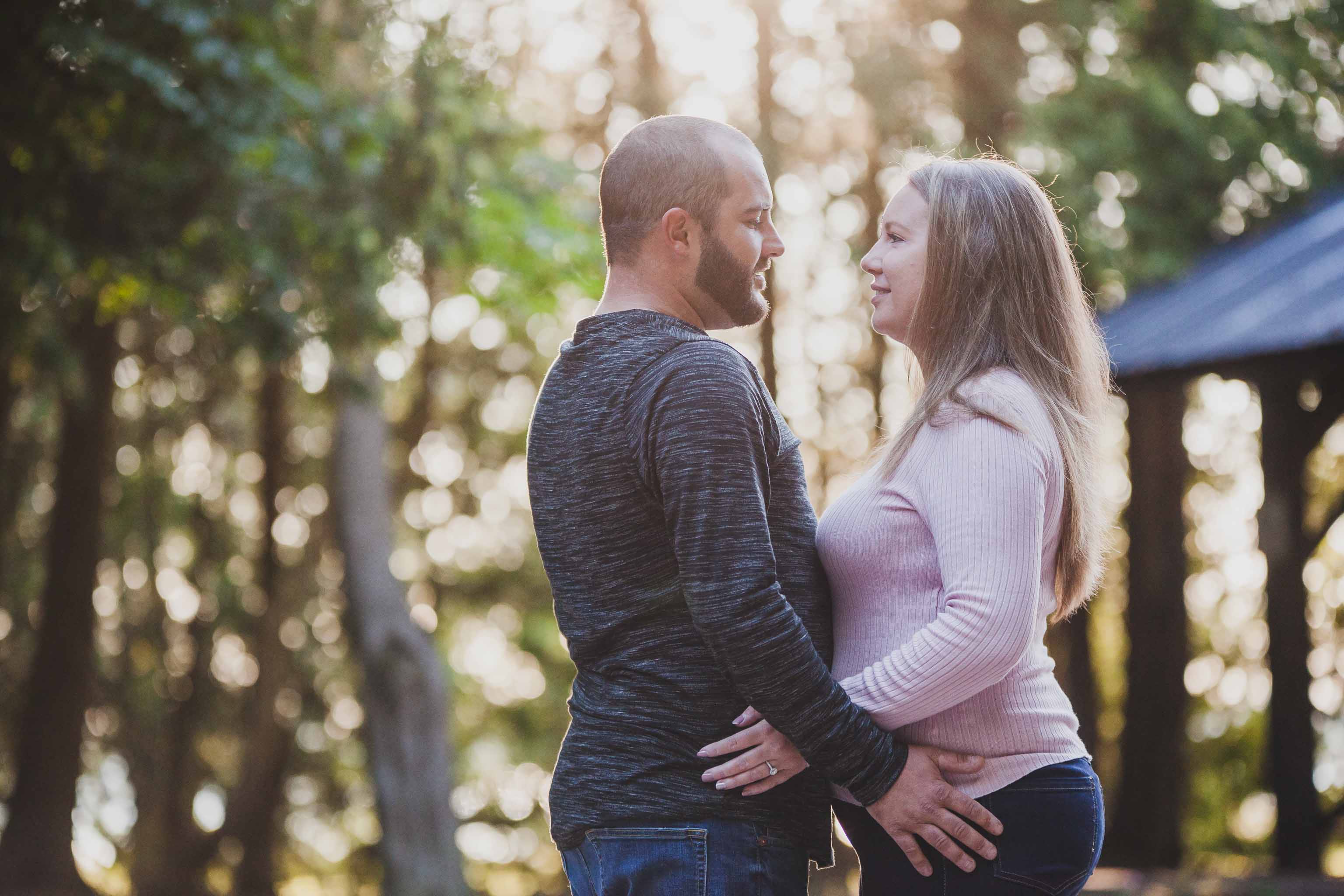 sunset engagement photography in Owen Sound