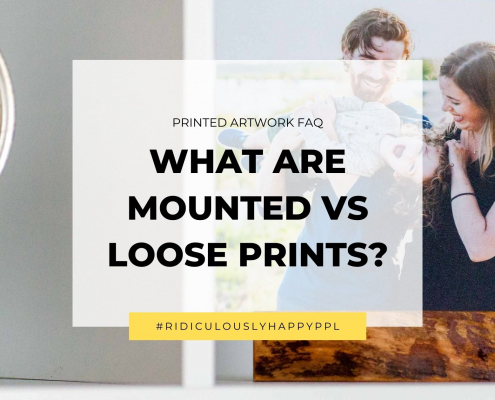 mounted photo prints