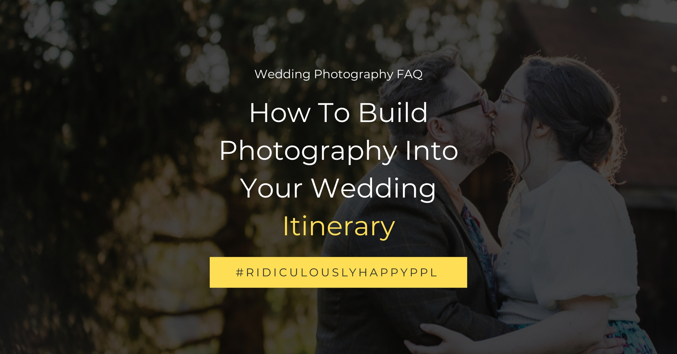 wedding photography itinerary