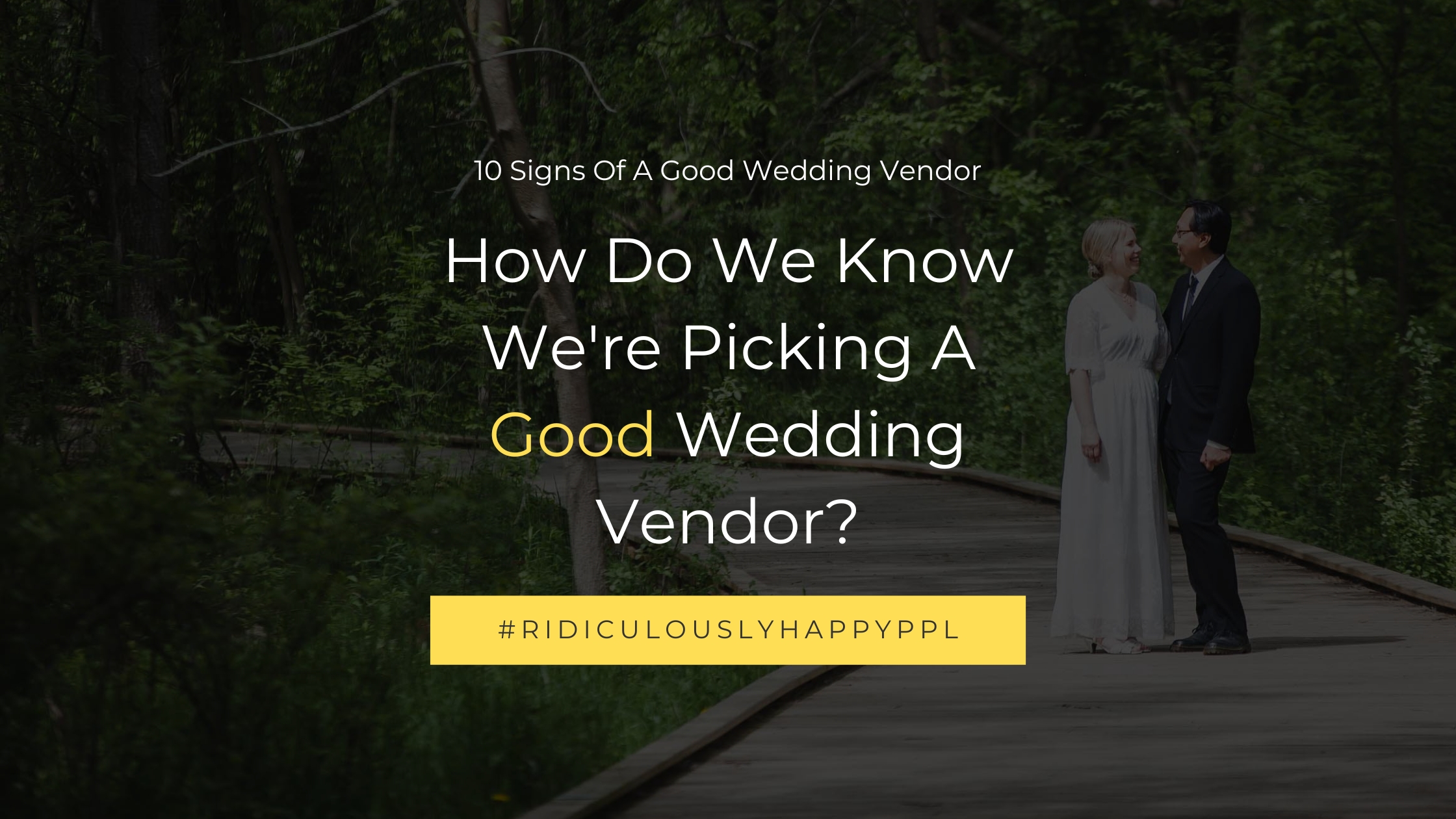 good wedding vendor