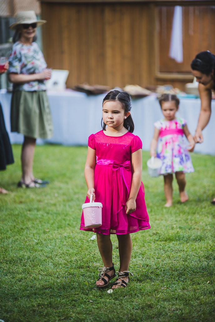 glower girl at Barrie, Ontario wedding