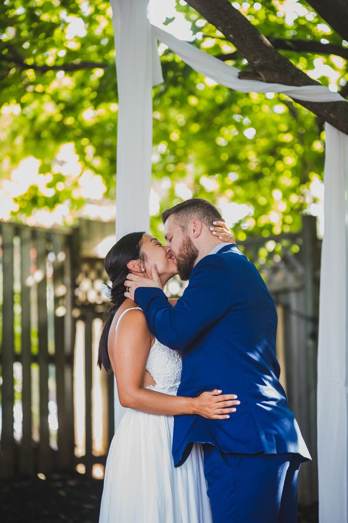 first kiss as husband and wife