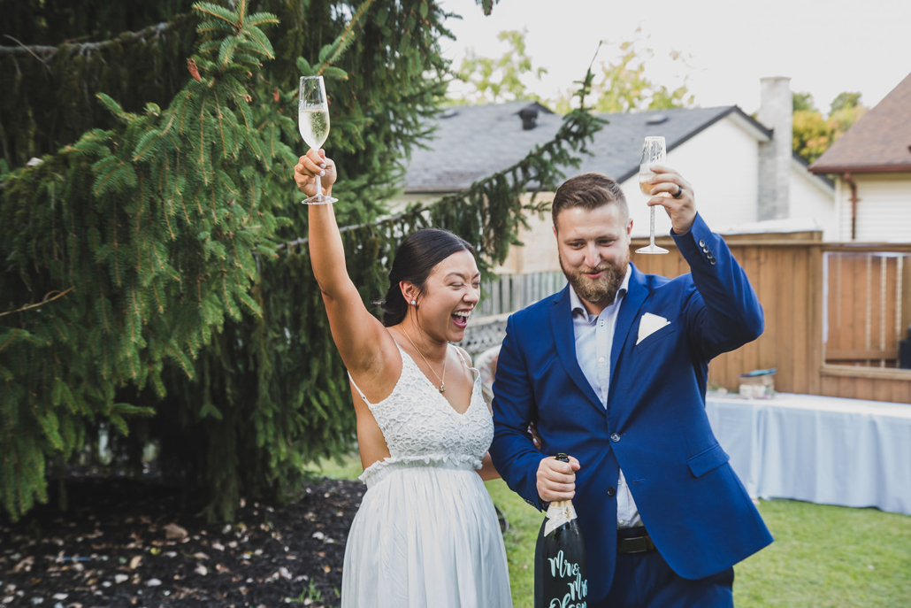 Barrie couple cheersing
