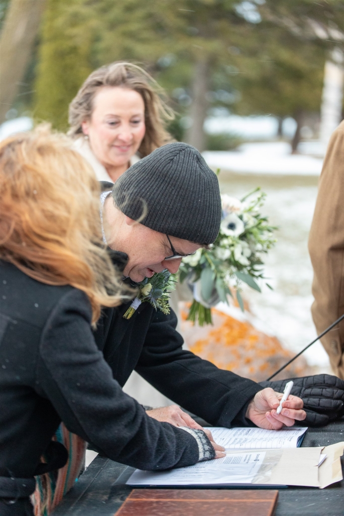 winter wedding photography