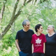 family of 3 in Thornbury, Ontario