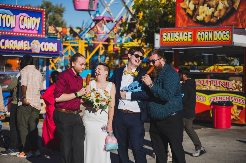 cotton candy and corndogs at Port Elgin Pumpkinfest